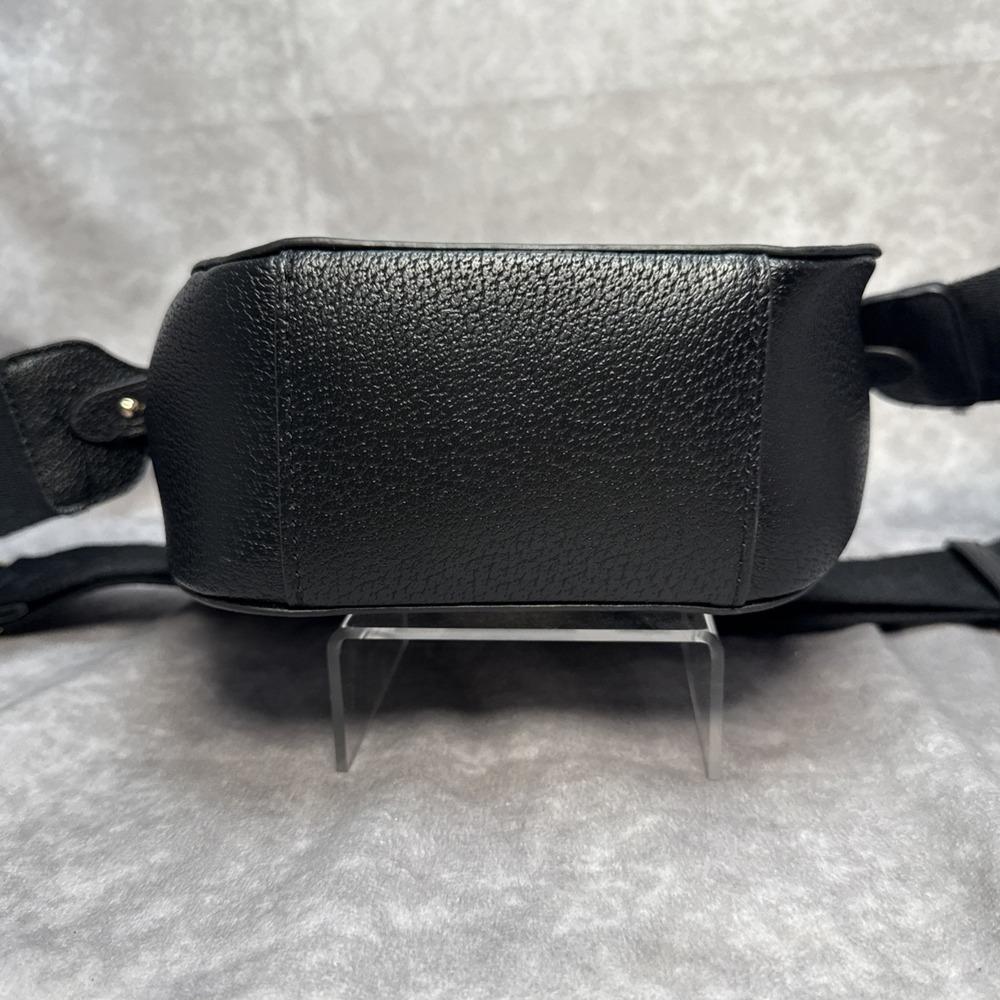 True Religion Stylish Mini Flap Horseshoe Logo Crossbody Bag Black - Picture 5 of 16
